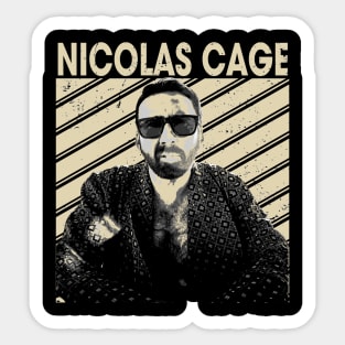 Nicolas Cage Captivating Expressions Of A Versatile Actor Sticker